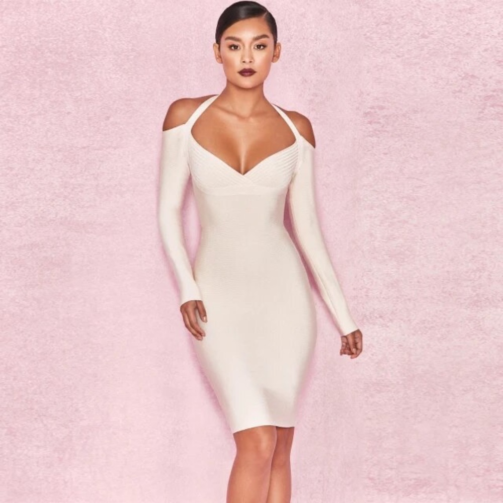 HOUSE OF CB IVORY CORNELIA DRESS